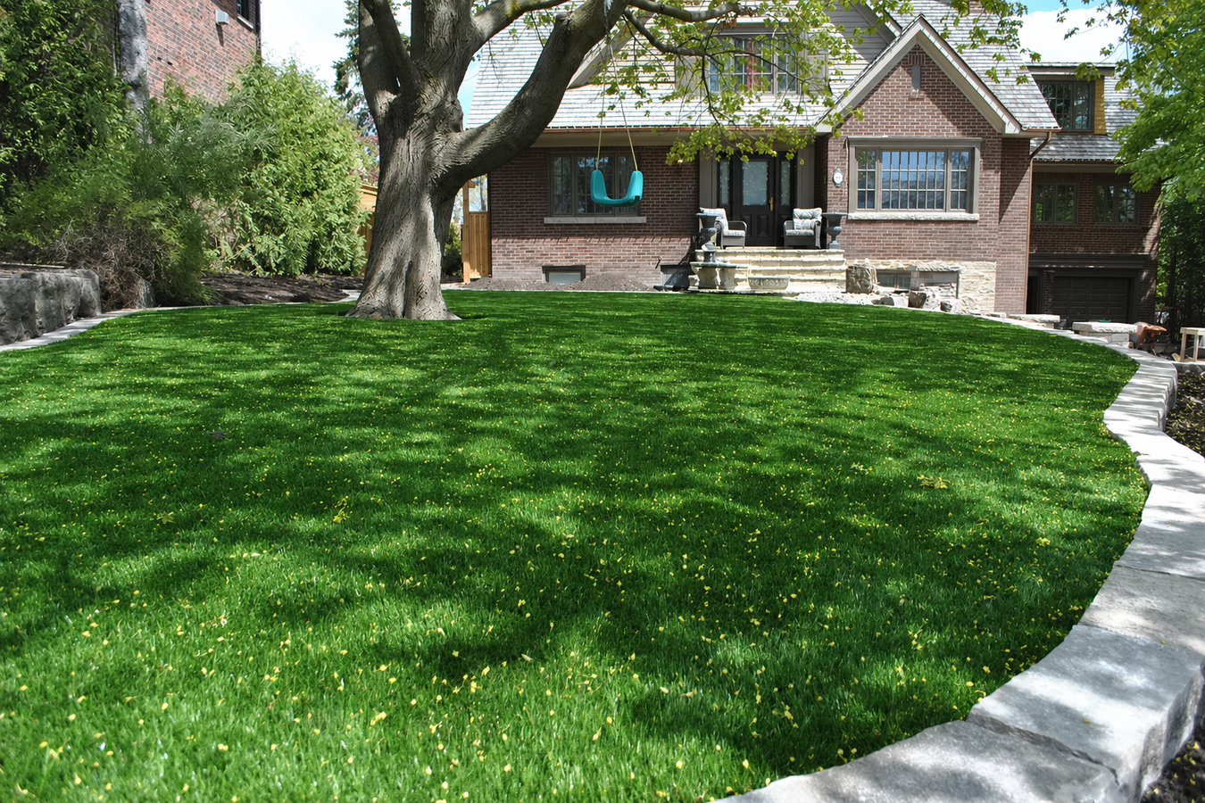 Residential turf installation in Baldwin Park, CA